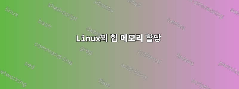 Linux의 힙 메모리 할당