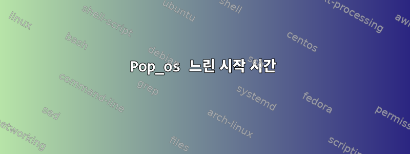 Pop_os 느린 시작 시간