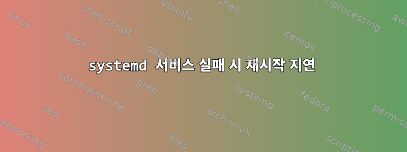 systemd 서비스 실패 시 재시작 지연