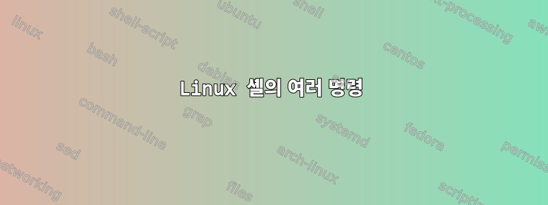 Linux 셸의 여러 명령