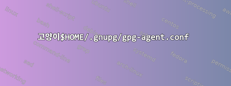 고양이$HOME/.gnupg/gpg-agent.conf