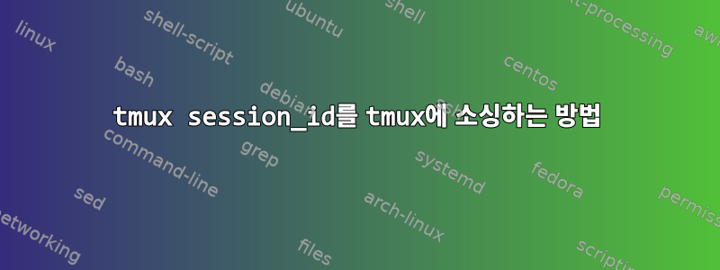 tmux session_id를 tmux에 소싱하는 방법