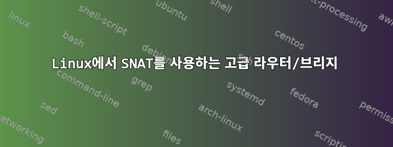 Linux에서 SNAT를 사용하는 고급 라우터/브리지