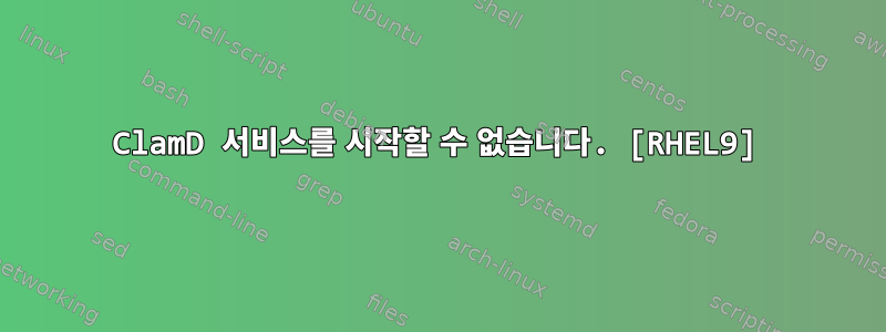 ClamD 서비스를 시작할 수 없습니다. [RHEL9]