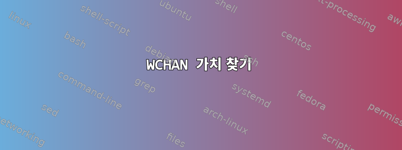 WCHAN 가치 찾기