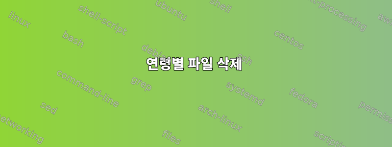 연령별 파일 삭제