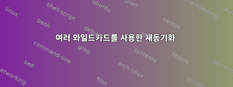 여러 와일드카드를 사용한 재동기화