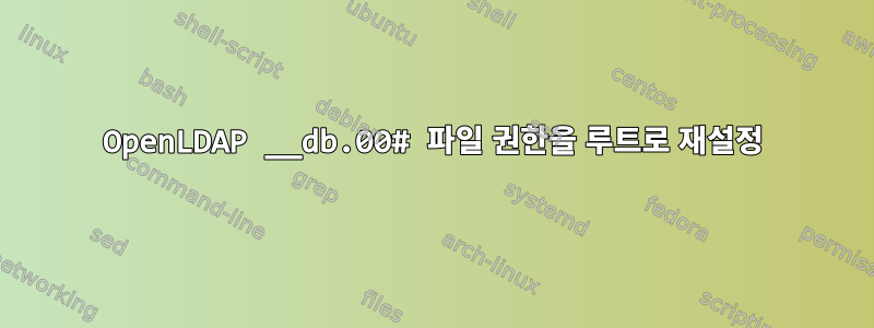 OpenLDAP __db.00# 파일 권한을 루트로 재설정