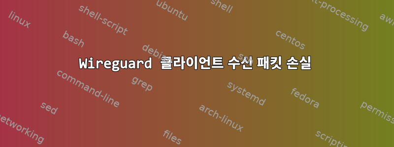 Wireguard 클라이언트 수신 패킷 손실