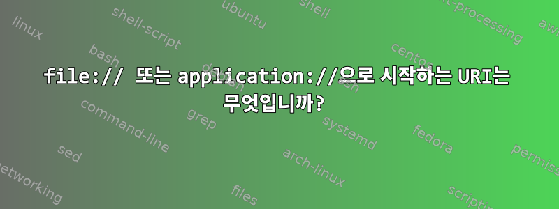 file:// 또는 application://으로 시작하는 URI는 무엇입니까?