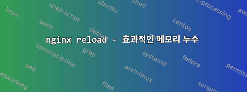 nginx reload - 효과적인 메모리 누수