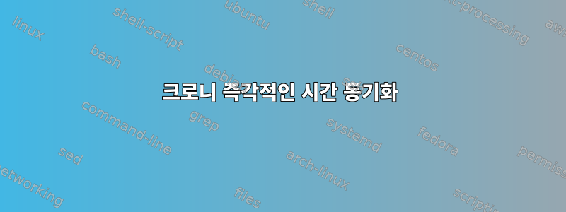 크로니 즉각적인 시간 동기화