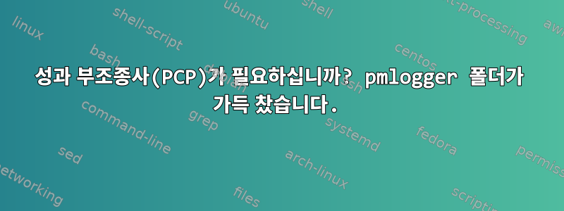 성과 부조종사(PCP)가 필요하십니까? pmlogger 폴더가 가득 찼습니다.