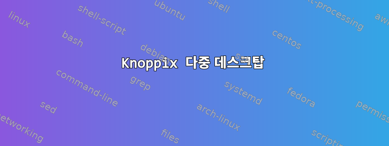 Knoppix 다중 데스크탑