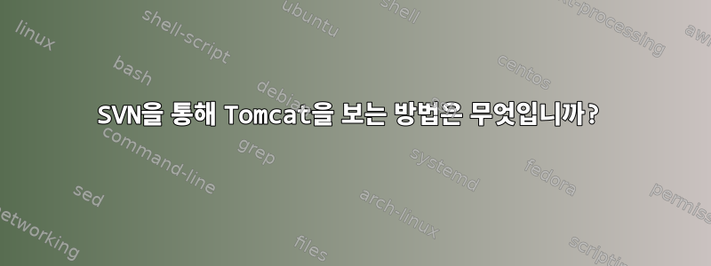 SVN을 통해 Tomcat을 보는 방법은 무엇입니까?