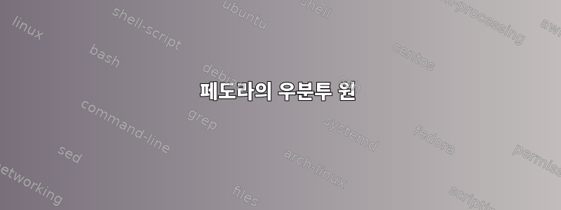 페도라의 우분투 원