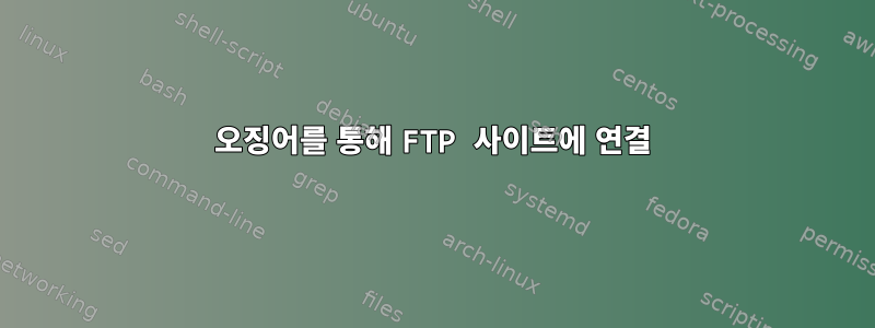 오징어를 통해 FTP 사이트에 연결