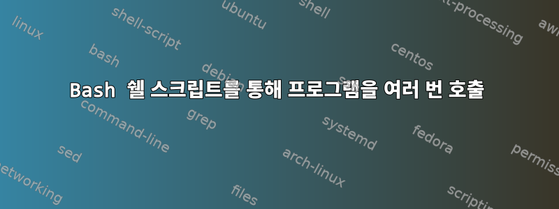 Bash 쉘 스크립트를 통해 프로그램을 여러 번 호출