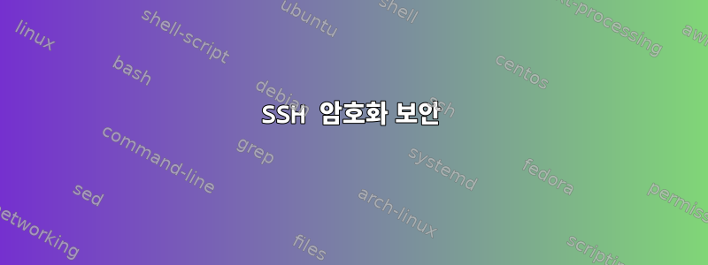 SSH 암호화 보안