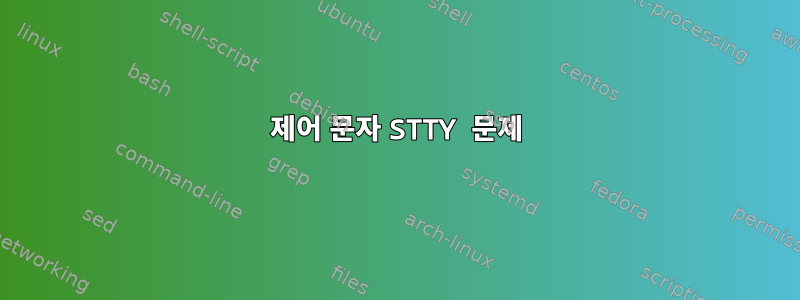 제어 문자 STTY 문제