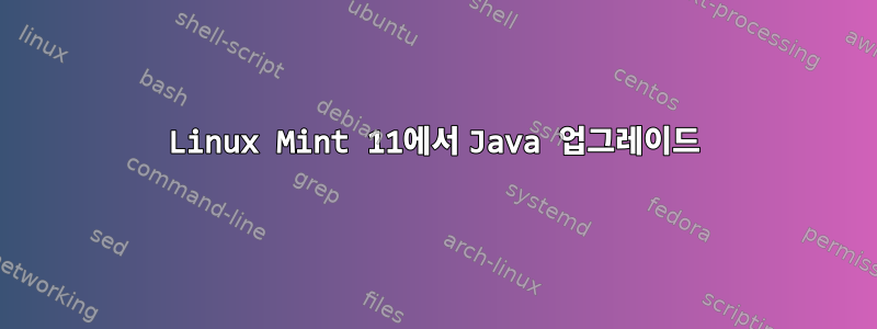 Linux Mint 11에서 Java 업그레이드