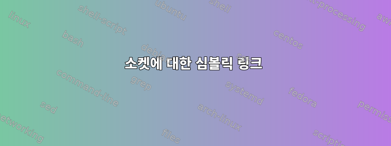 소켓에 대한 심볼릭 링크