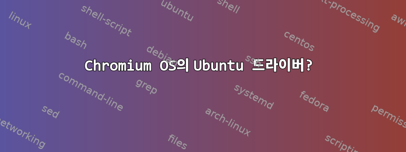 Chromium OS의 Ubuntu 드라이버?