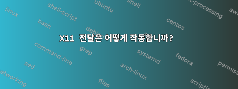 X11 전달은 어떻게 작동합니까?