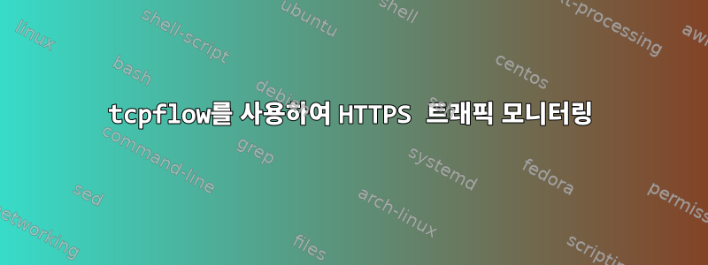 tcpflow를 사용하여 HTTPS 트래픽 모니터링