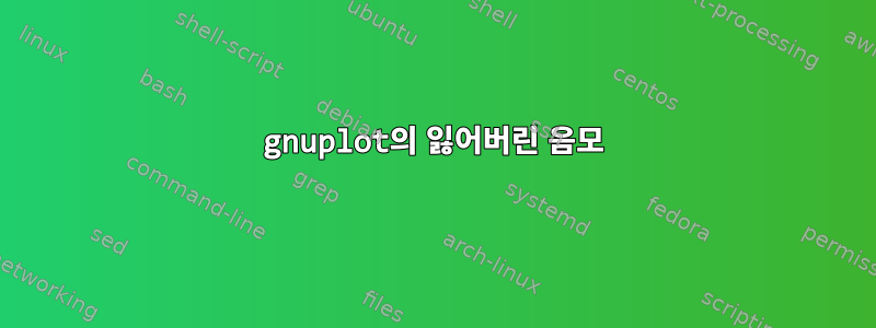 gnuplot의 잃어버린 음모