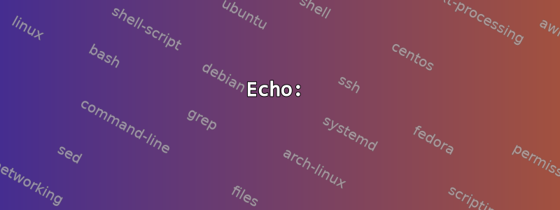 Echo: