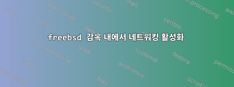 freebsd 감옥 내에서 네트워킹 활성화