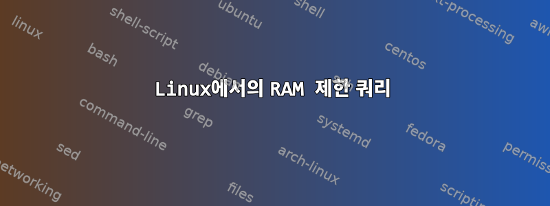 Linux에서의 RAM 제한 쿼리