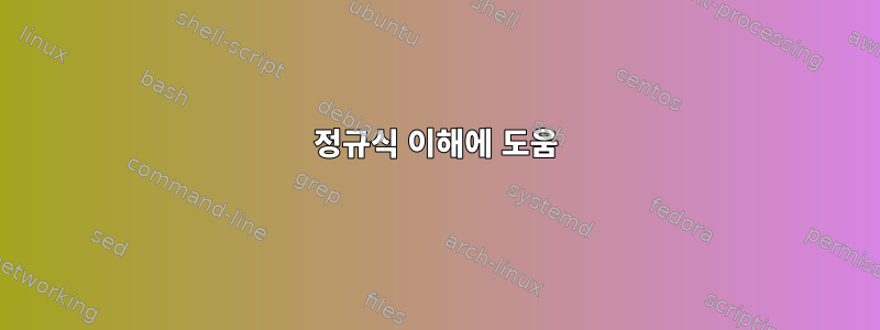 정규식 이해에 도움