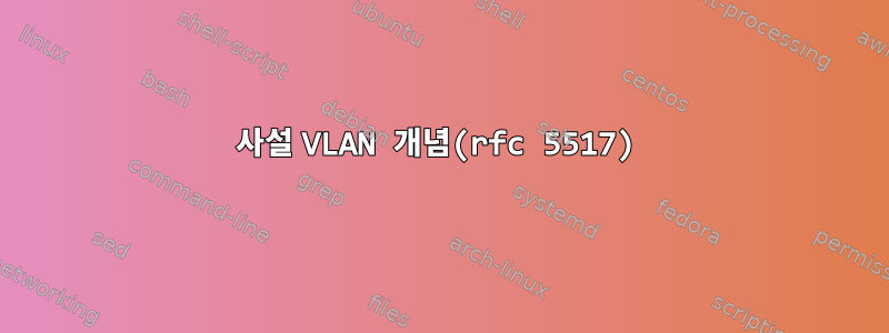 사설 VLAN 개념(rfc 5517)