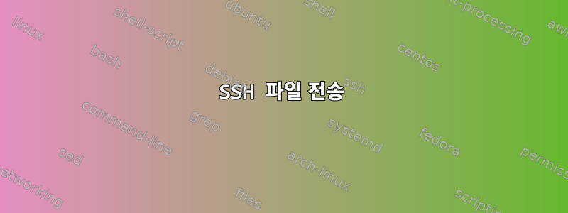 SSH 파일 전송