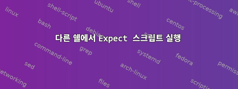 다른 쉘에서 Expect 스크립트 실행