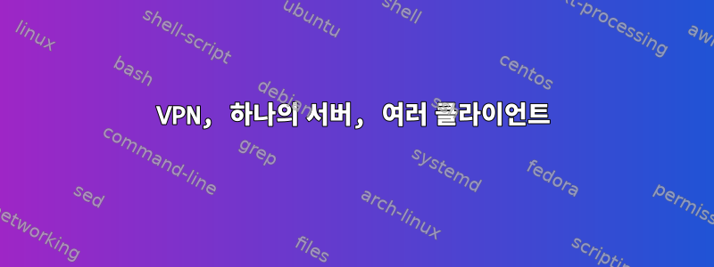 VPN, 하나의 서버, 여러 클라이언트