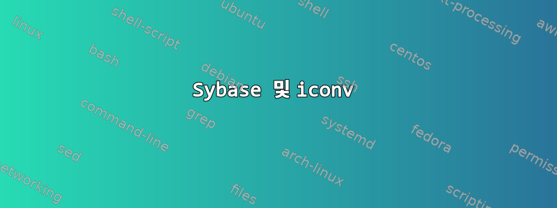 Sybase 및 iconv