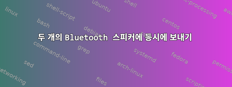 두 개의 Bluetooth 스피커에 동시에 보내기