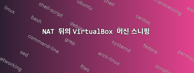 NAT 뒤의 VirtualBox 머신 스니핑