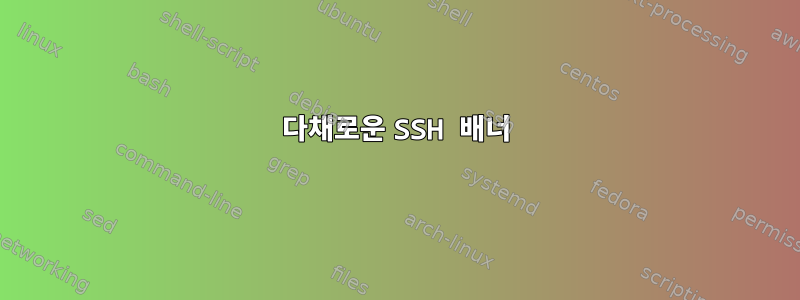 다채로운 SSH 배너