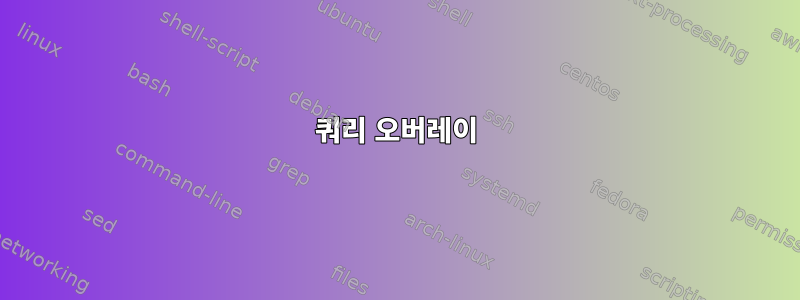 쿼리 오버레이