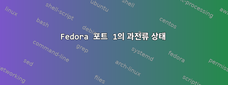 Fedora 포트 1의 과전류 상태