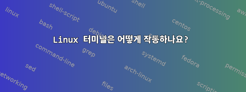 Linux 터미널은 어떻게 작동하나요?