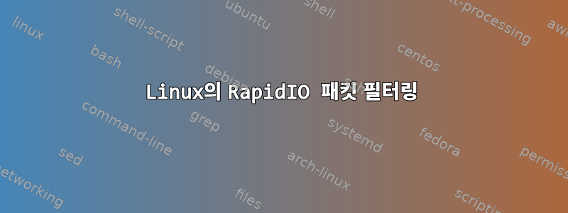 Linux의 RapidIO 패킷 필터링