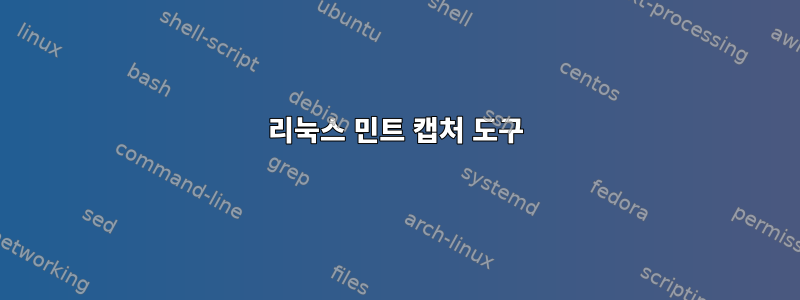 리눅스 민트 캡처 도구