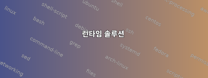 런타임 솔루션