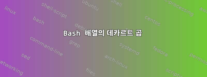 Bash 배열의 데카르트 곱