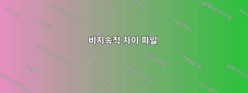 비지속적 차이 파일